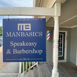 ManBasics Speakeasy & Barbershop - ManBasics SPeakeasy & Barbershop outdoor sign