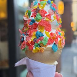 Fruity Pebbles topping