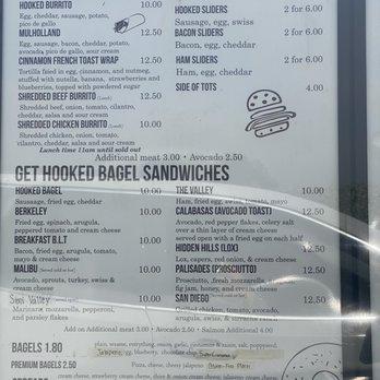 Get Hooked, A Coffee & Bagel Company - 2022 Menu - Coffee & Tea Near Me - Simi Valley, California Get Hooked, A Coffee & Bagel Company - 2022 Menu - Coffee & Tea Near Me - Simi Valley, California