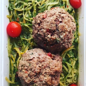 The Yielding Seed - Asian meatballs with zucchini noodles. Healthy, clean, and delicious!!! - Food Delivery Services Near Me