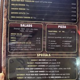 Menu Menu