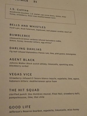 Menu photo 4 Collins Las Vegas, NV