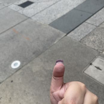 Rittenhouse Nails - Glue built up underneath mail - Nail Salons Near Me - Philadelphia, Pennsylvania