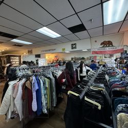 California Thrift  - Rows and rows of clothes. Variety of sizes from XS TO XXL