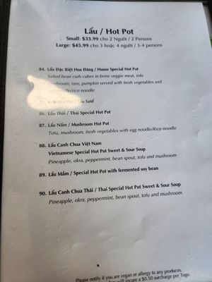 Menu photo 7 New Hoa Dang San Jose, CA Menu photo 7 New Hoa Dang San Jose, CA