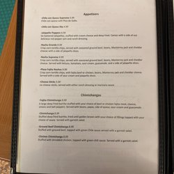 Appetizers and Chimichangas