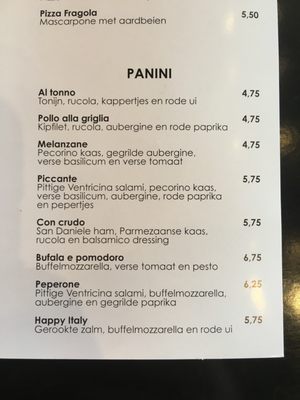 Menu photo 1 Happy Italy Rotterdam, ZH