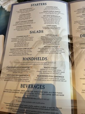 Menu photo 6 Jimmy Buffett's Margaritaville Restaurant Hollywood, FL