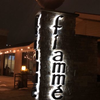 Fiammé - Classy sign in front of the restaurant - Pizza Near Me - Naperville, Illinois