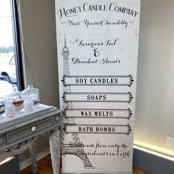 Monet Candle Company - Signage