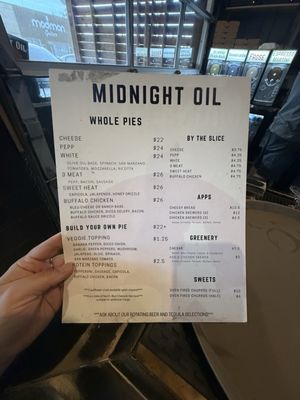 Menu photo 1 Midnight Oil Nashville, TN