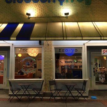 blueberryfrog - Downtown Greenville storefront - Ice Cream & Frozen Yogurt Near Me - Greenville, South Carolina