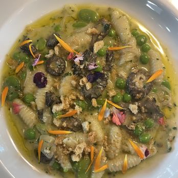 Allora - CAVATELLI WILD MUSHROOMS, PEA SHOOT PESTO, PARMESAN, GREMOLATA - Wine Bars Near Me - Sacramento, California