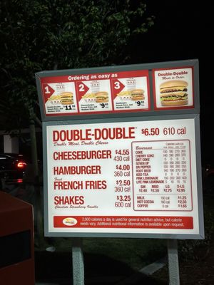 Menu photo 1 In-N-Out Burger Daly City, CA