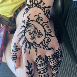 Perfect Threading - Immediately after henna application