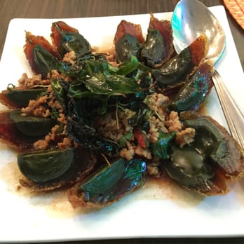 Paula's Thai Kitchen - Basil with preserved egg - strong flavors - Thai Near Me - Chicago, Illinois Paula's Thai Kitchen - Basil with preserved egg - strong flavors - Thai Near Me - Chicago, Illinois