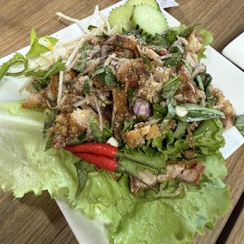 Spicy Joi - Yum Moo Kop (Crispy Pork Belly Salad) - Sandwiches Near Me - Concord, California Spicy Joi - Yum Moo Kop (Crispy Pork Belly Salad) - Sandwiches Near Me - Concord, California