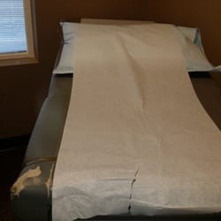 Buford Medical Clinic - Worn examination table.