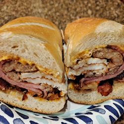 Sal's Deli & Grill - Breakfast belly buster had to split it with my son