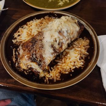 Burrito Poblano - Burrito enchillado mole sauce steak - Mexican Near Me - Tuckahoe, New York Burrito Poblano - Burrito enchillado mole sauce steak - Mexican Near Me - Tuckahoe, New York