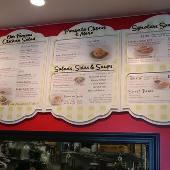 Chicken Salad Chick - The menu @ Chicken Salad Chick, Bloomingdale. - Southern Near Me - Brandon, Florida Chicken Salad Chick - The menu @ Chicken Salad Chick, Bloomingdale. - Southern Near Me - Brandon, Florida