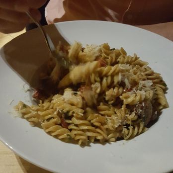 Restaurace U Kristiána - Pasta with pork and sun dried tomatoes - Czech Near Me - Prague, Puerto Rico Restaurace U Kristiána - Pasta with pork and sun dried tomatoes - Czech Near Me - Prague, Puerto Rico