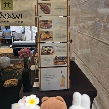 Haawi Toast & Tea - Menu - Food Stands Near Me - Honolulu, Hawaii