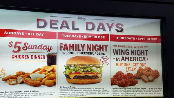 Menu photo 1 Sonic Drive-In Tacoma, WA