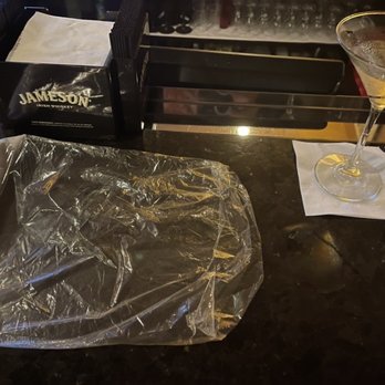 Empire Burger House - The set up of cloth napkin and silverware was individually wrapped safely in a plastic bag. - Burgers Near Me - New York, New York Empire Burger House - The set up of cloth napkin and silverware was individually wrapped safely in a plastic bag. - Burgers Near Me - New York, New York