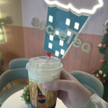 SecreTea - Brown Sugar Boba Dirty Milk - Bubble Tea Near Me - Washington, DC, District of Columbia