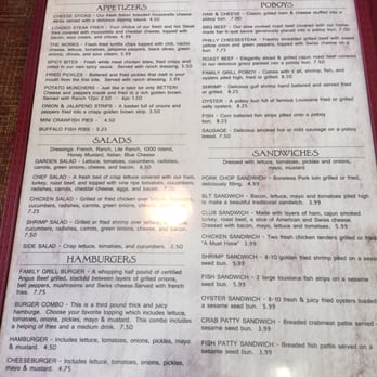 Family Grill - the menu for the restaurant - Seafood Near Me - Simmesport, Louisiana Family Grill - the menu for the restaurant - Seafood Near Me - Simmesport, Louisiana