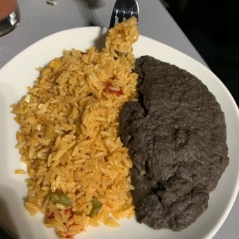 Tequila Rio - Side of rice and beans (doesn't look that appealing, but it was well seasoned). - Mexican Near Me - Wethersfield, Connecticut