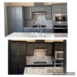 Robert Munoz Painting - Cabinets job another happy customer.