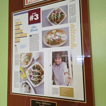 Taco Riendo Taqueria - A plaque on the wall with an article from the Roanoker about the owner of the Taco Riendo business. - Mexican Near Me - Roanoke, Virginia Taco Riendo Taqueria - A plaque on the wall with an article from the Roanoker about the owner of the Taco Riendo business. - Mexican Near Me - Roanoke, Virginia