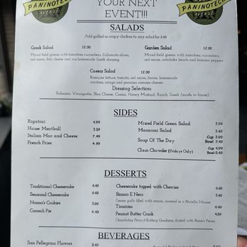 Park Avenue Paninoteca - Menu - Italian Near Me - Rochester, New York Park Avenue Paninoteca - Menu - Italian Near Me - Rochester, New York