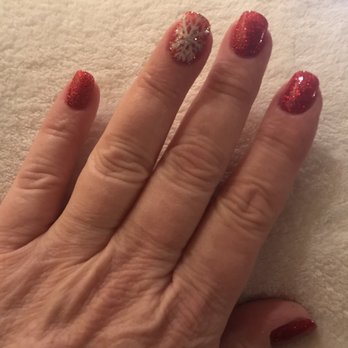 Megacare Nails & Spa - Holiday Snowflake nails - Waxing Near Me - Arcadia, California