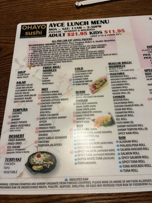 Menu photo 1 Ohayo Sushi Webster, TX Menu photo 1 Ohayo Sushi Webster, TX