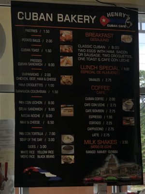 Menu photo 4 Henry's Cuban Cafe Palm Bay, FL Menu photo 4 Henry's Cuban Cafe Palm Bay, FL