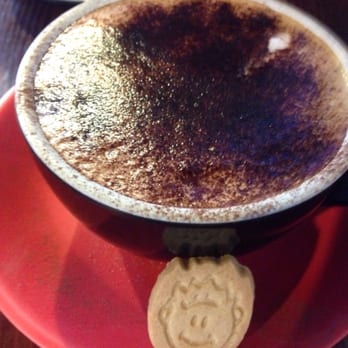 True to the Bean - Cute bickie with coffee - Waffles Near Me - Katoomba, NSW