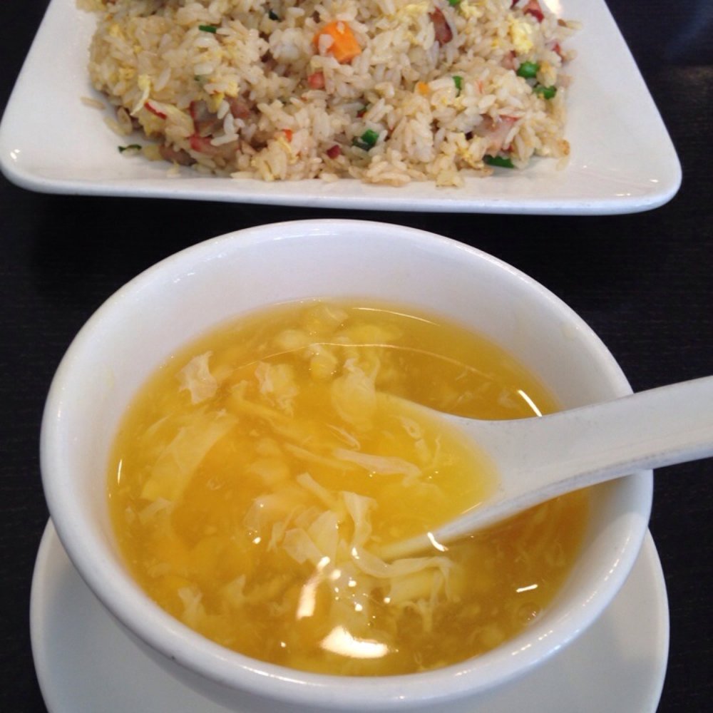 Red Chilli - Egg drop soup BBQ pork fried rice - Chinese Near Me - Redlands, California