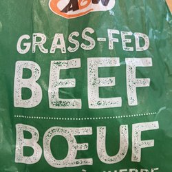 A&W - Wrapper with grass fed beef info