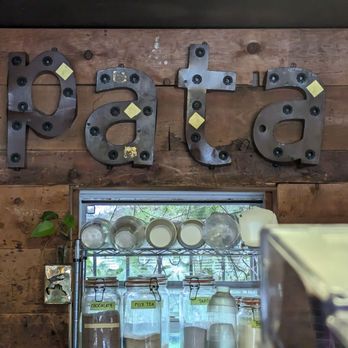 Pata Cafe - pata sign above the counter - Bubble Tea Near Me - Elmhurst, New York