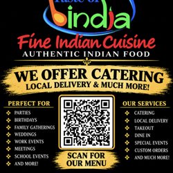 Taste Of India - Ask us about our catering services!