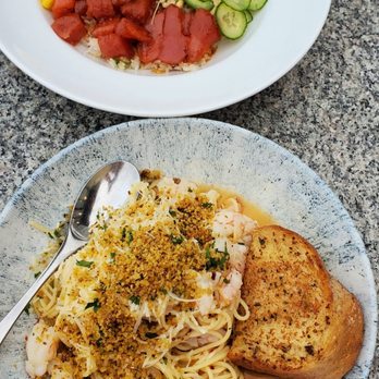 Earls Kitchen + Bar - Prawn pasta and tuna poke bowl - Canadian (New) Near Me - Jasper, Alberta
