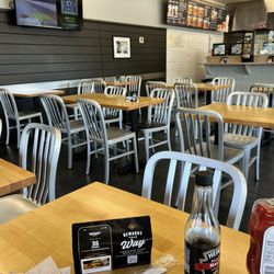 Wayback Burgers - Inside the restaurant... plenty of seating available as this is only a portion of the restaurant.