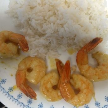Thai Basil - 5 of 8 shrimp that come with the yellow curry with shrimp dish - Thai Near Me - Sunnyvale, California