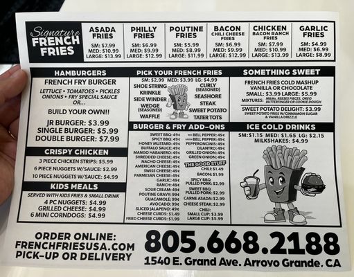 Menu photo 5 French Fries Arroyo Grande, CA