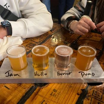 East Regiment Beer Company - a flight of beers - Brewpubs Near Me - Salem, Massachusetts