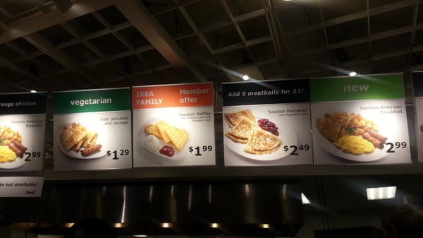 Menu photo 6 IKEA Restaurant Costa Mesa, CA