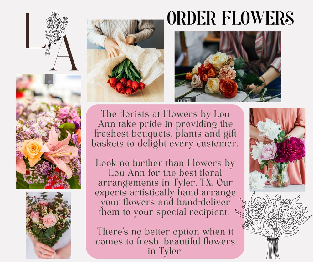 FLOWERS BY LOU ANN 80 Photos & 24 Reviews 623 S Beckham Ave, Tyler, Texas Florists Phone